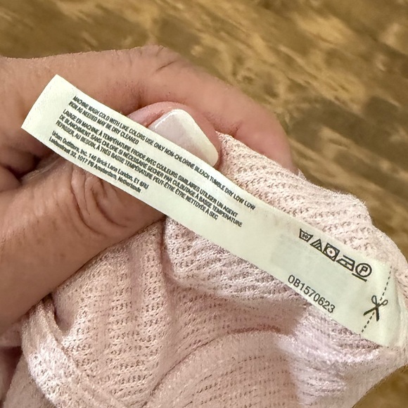 Free People Soft Pink Ribbed Top - Picture 5 of 5